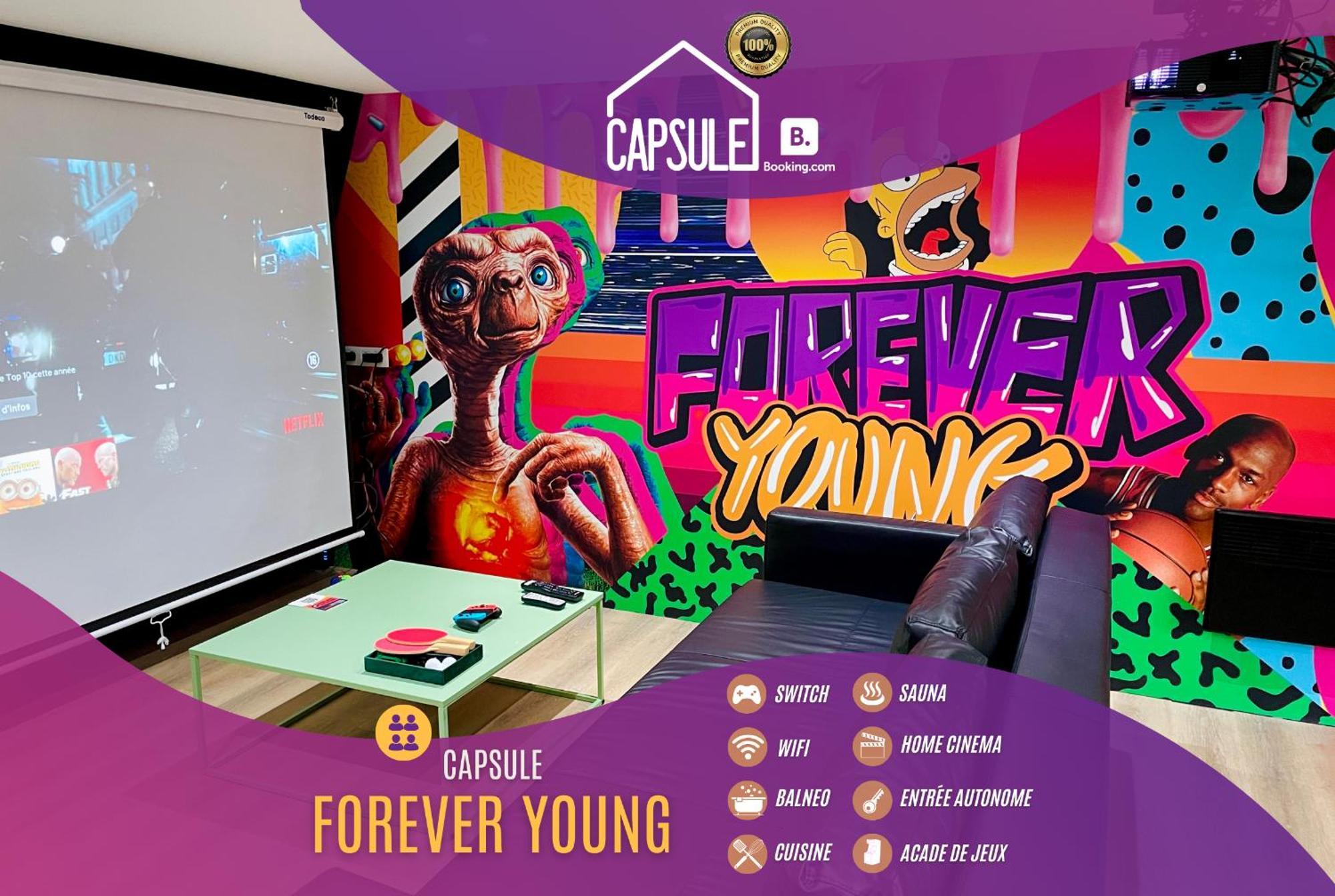 Capsule Forever Young - Jacuzzi - Sauna - Billard - Arcade De Jeux - Netflix & Home Cinema - Ping Pong Hastiere-par-dela Extérieur photo